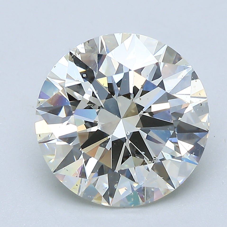 4 Carat Round - Natural Diamond - 4.02 - L - SI2 - EX - EX - EX - Diamonds By Rothschild