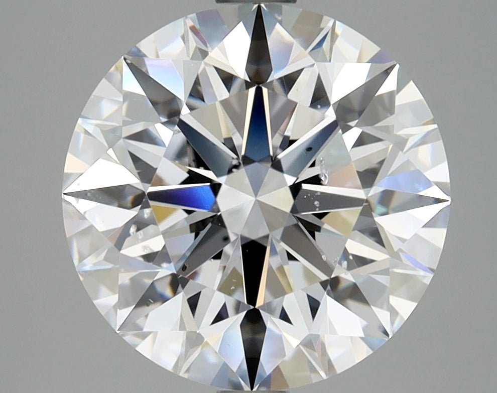 4 Carat Round - Natural Diamond - 4.05 - D - SI2 - EX - EX - Diamonds By Rothschild