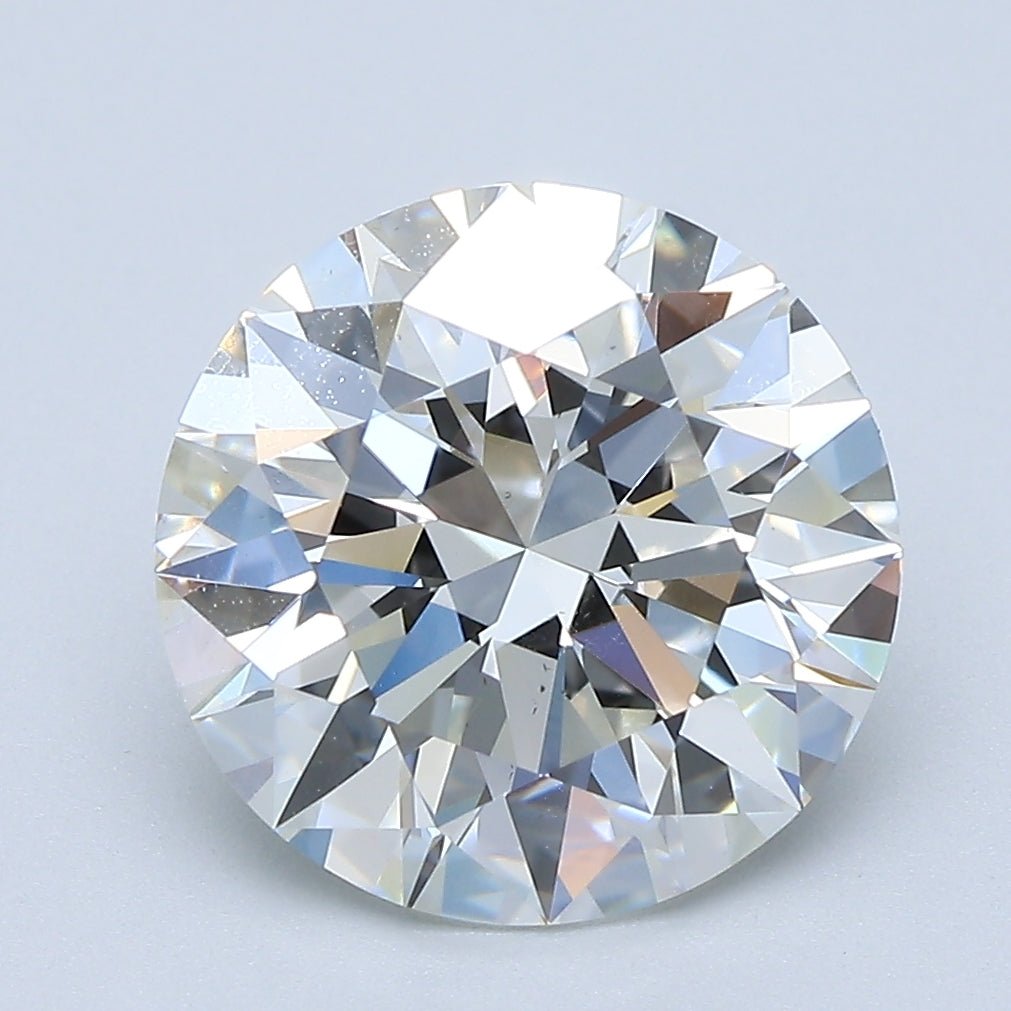 4 Carat Round - Natural Diamond - 4.07 - H - VS2 - EX - EX - EX - Diamonds By Rothschild