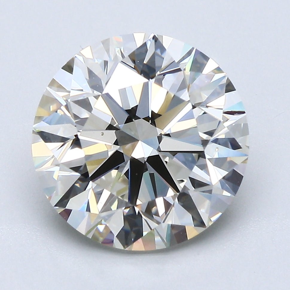 4 Carat Round - Natural Diamond - 4.07 - K - VS2 - EX - EX - EX - Diamonds By Rothschild