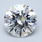 4 Carat Round - Natural Diamond - 4.09 - F - SI1 - EX - EX - EX - Diamonds By Rothschild