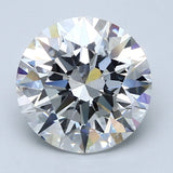 4 Carat Round - Natural Diamond - 4.09 - F - SI1 - EX - EX - EX - Diamonds By Rothschild
