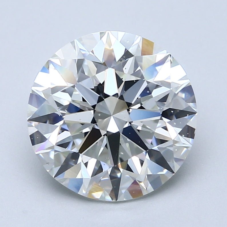 4 Carat Round - Natural Diamond - 4.11 - F - SI1 - EX - EX - EX - Diamonds By Rothschild
