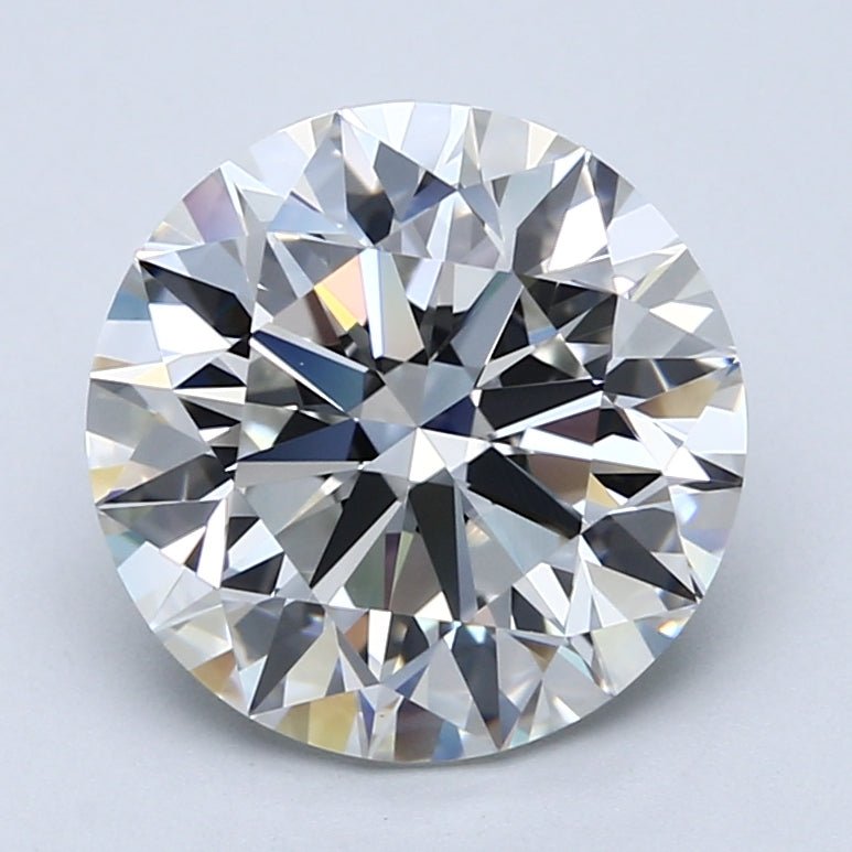 4 Carat Round - Natural Diamond - 4.25 - G - VVS1 - EX - EX - EX - Diamonds By Rothschild