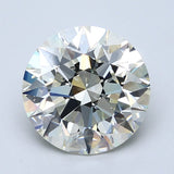 4 Carat Round - Natural Diamond - 4.25 - K - SI1 - EX - EX - EX - Diamonds By Rothschild