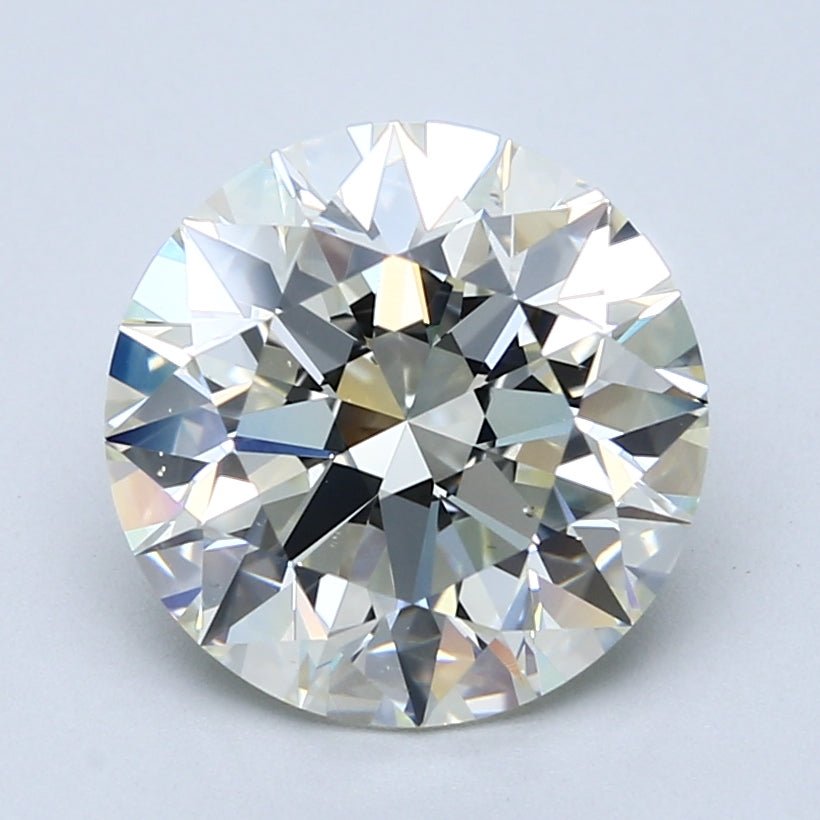 4 Carat Round - Natural Diamond - 4.25 - K - SI1 - EX - EX - EX - Diamonds By Rothschild