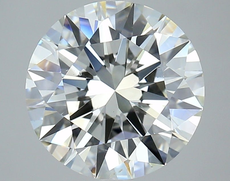 4 Carat Round - Natural Diamond - 4.31 - J - SI1 - EX - EX - EX - Diamonds By Rothschild