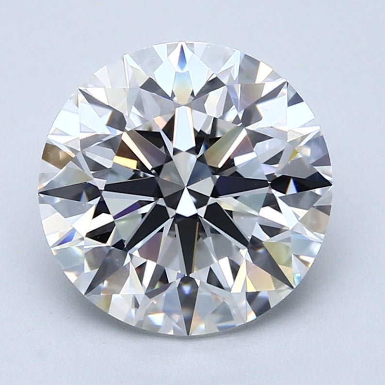 4 Carat Round - Natural Diamond - 4.41 - E - VS2 - EX - EX - EX - Diamonds By Rothschild