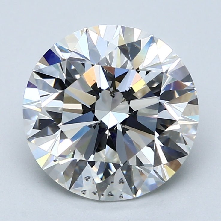 4 Carat Round - Natural Diamond - H - SI2 - 4.01 - EX - EX - EX - Diamonds By Rothschild