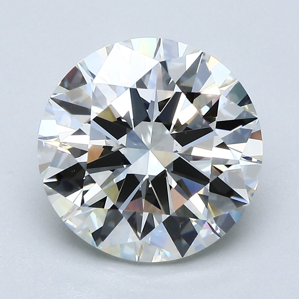 4 Carat Round - Natural Diamond - J - VS1 - 3.95 - EX - EX - EX - Diamonds By Rothschild