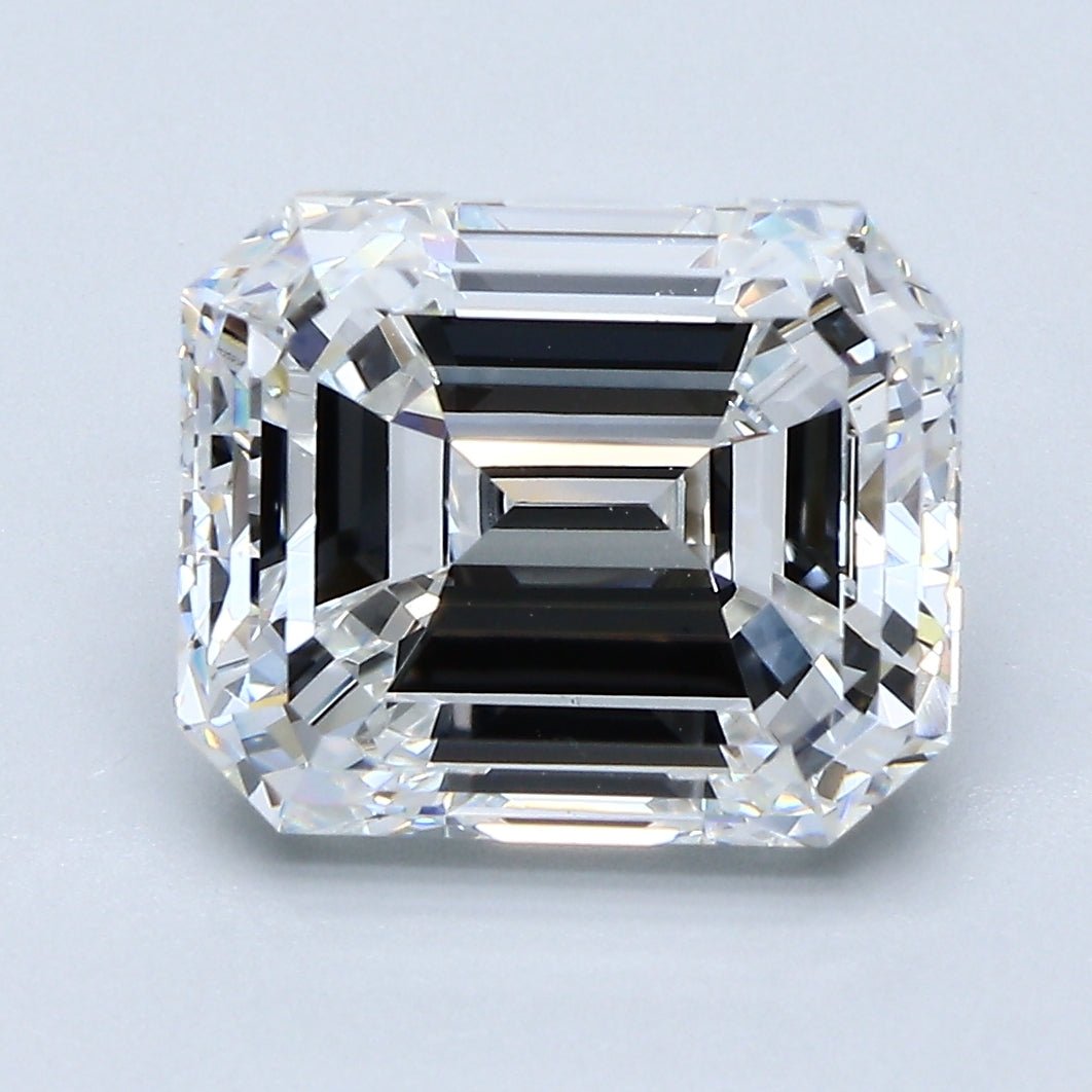 4.5 Carat Emerald - Natural Diamond - 4.4 - F - VS2 - VG - EX - VG - Diamonds By Rothschild