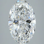 4.5 Carat Oval - Natural Diamond - 4.49 - F - SI2 - VG - EX - VG - Diamonds By Rothschild