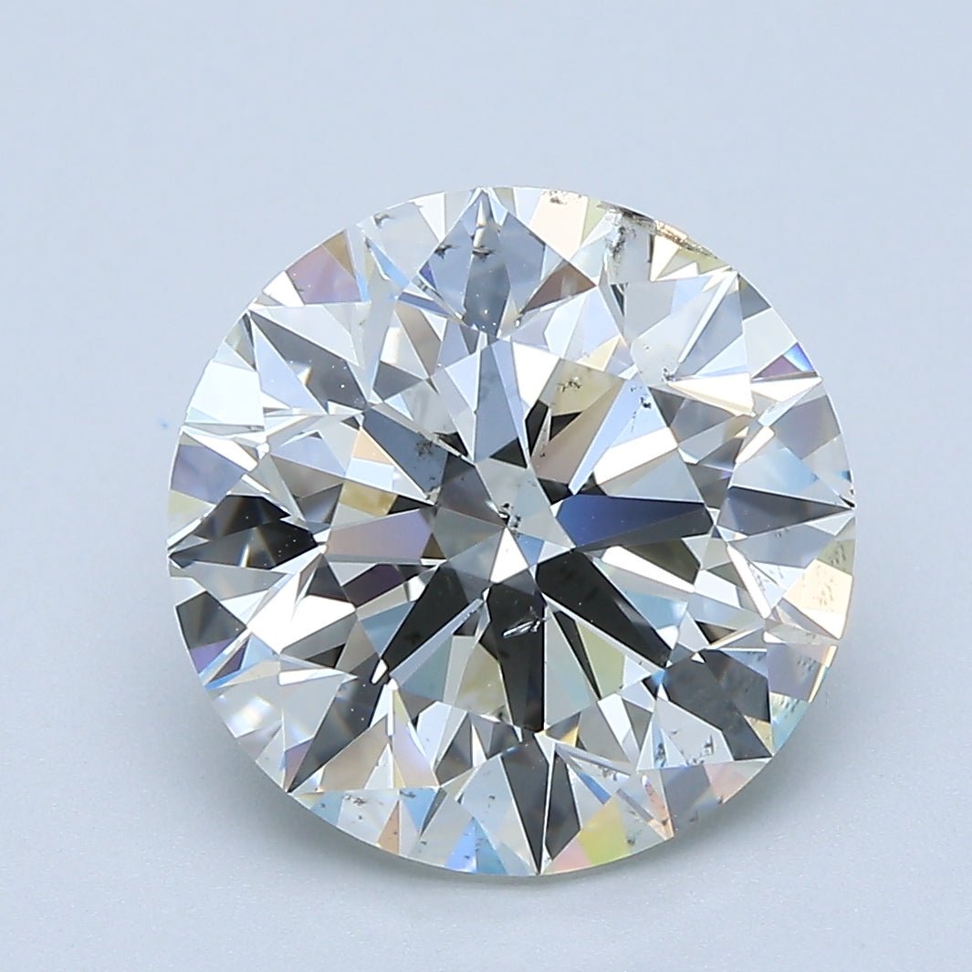 4.5 Carat Round - Natural Diamond - 4.51 - J - SI2 - EX - EX - EX - Diamonds By Rothschild