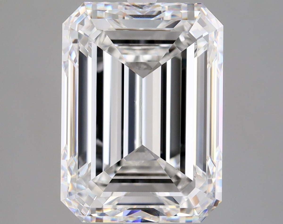 5 Carat Emerald - Natural Diamond - 5.01 - F - Very Slightly Included - VG - EX - VG - Diamonds By Rothschild