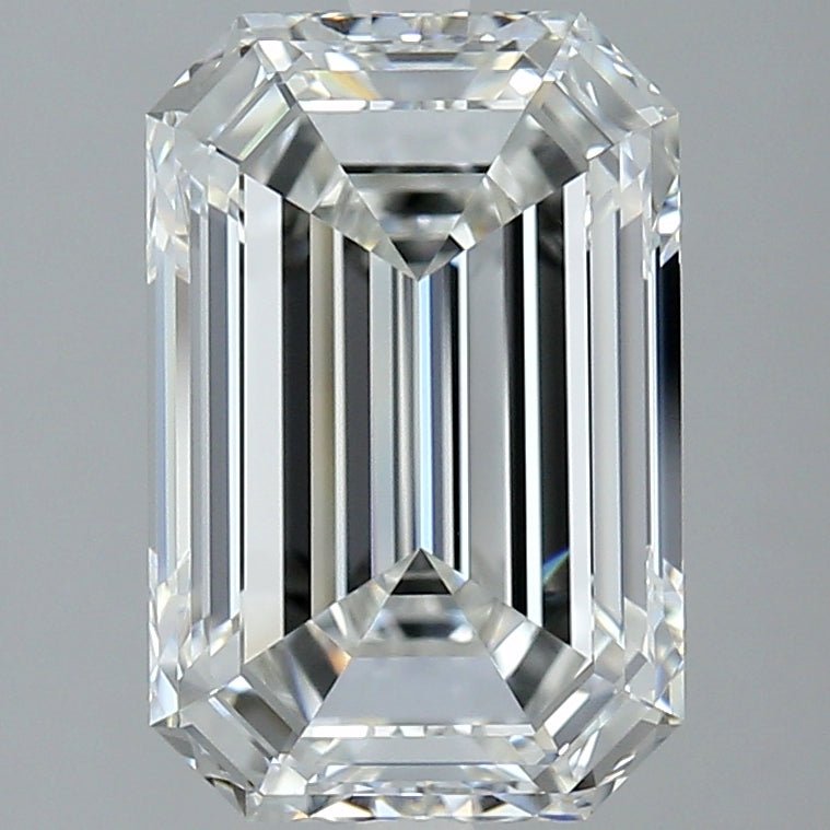 5 Carat Emerald - Natural Diamond - 5.02 - H - VVS2 - EX - EX - EX - Diamonds By Rothschild