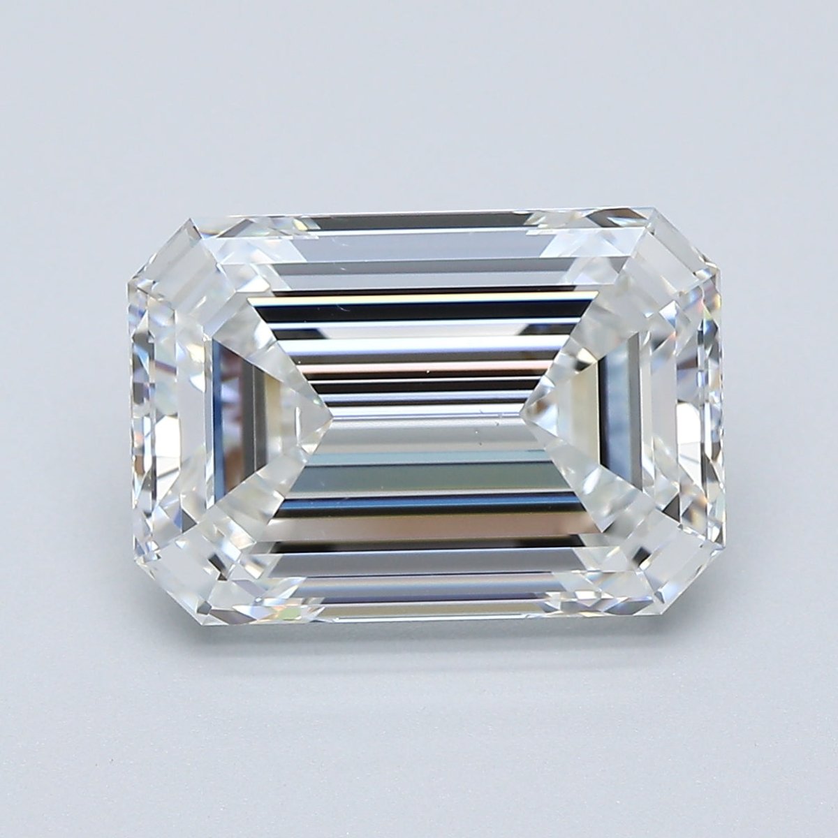 5 Carat Emerald - Natural Diamond - 5.03 - F - VS2 - VG - EX - EX - Diamonds By Rothschild