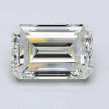 5 Carat Emerald - Natural Diamond - 5.12 - L - SI1 - EX - EX - EX - Diamonds By Rothschild