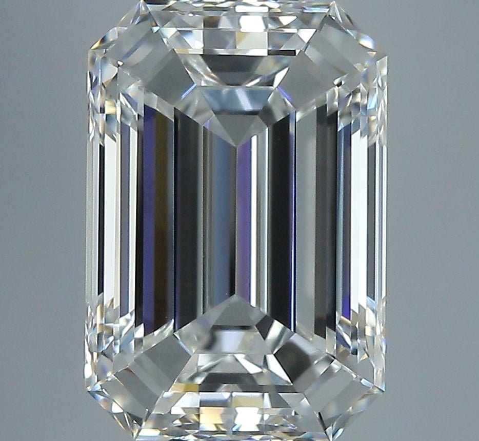 5 Carat Emerald - Natural Diamond - 5.23 - H - VVS2 - EX - EX - EX - Diamonds By Rothschild