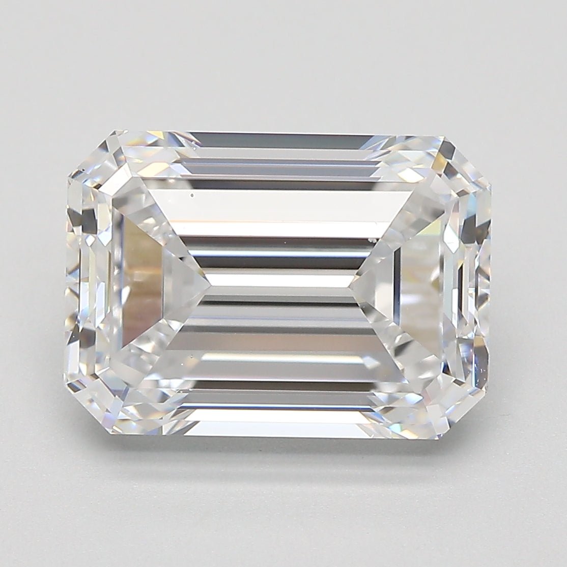 5 Carat Emerald - Natural Diamond - 5.34 - D - VS2 - EX - EX - EX - Diamonds By Rothschild