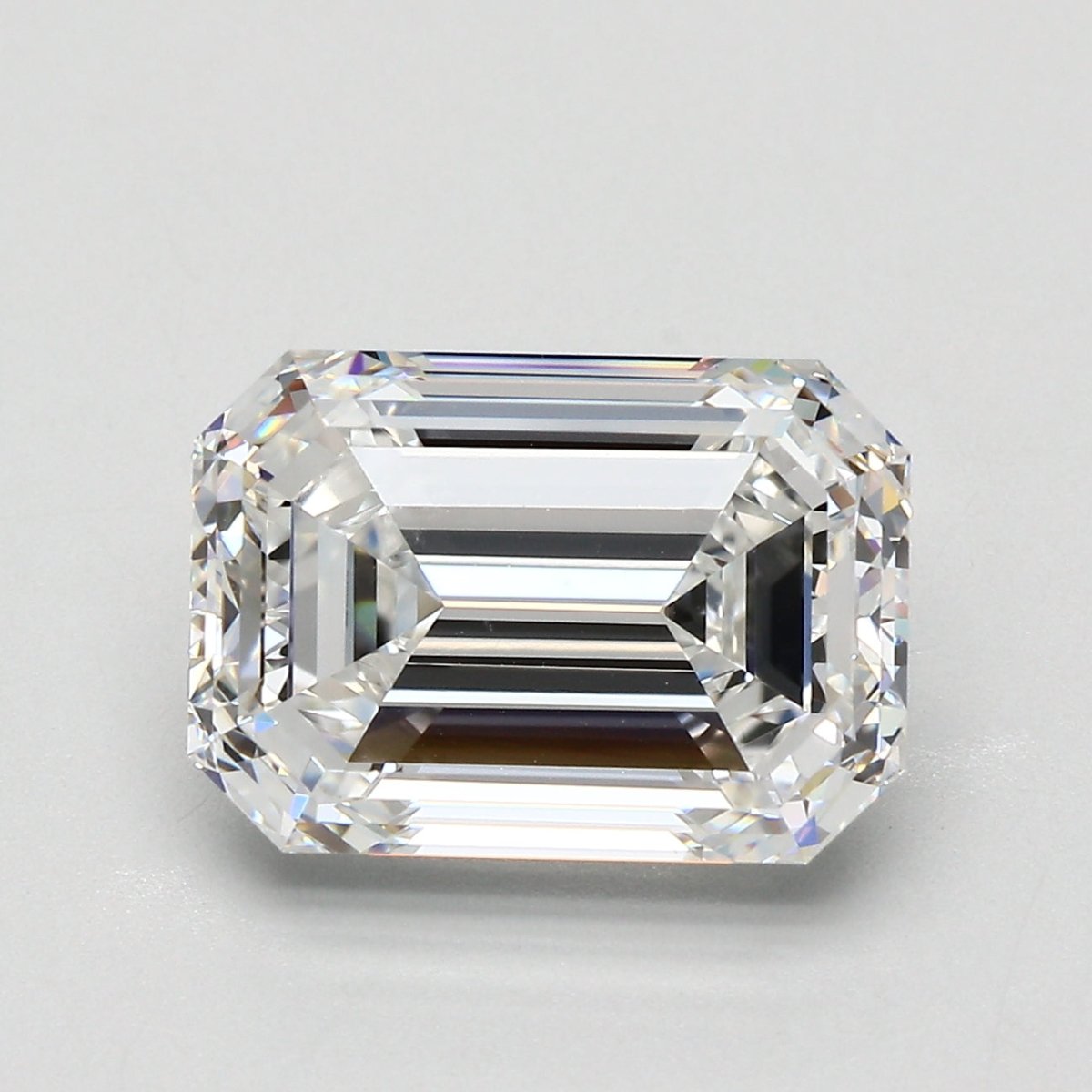 5 Carat Emerald - Natural Diamond - 5.47 - F - VS1 - VG - EX - EX - Diamonds By Rothschild