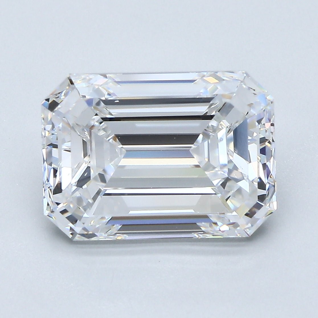 5 Carat EMERALD - Natural Diamond - D - VS2 - 5.02 - VG - EX - EX - Diamonds By Rothschild