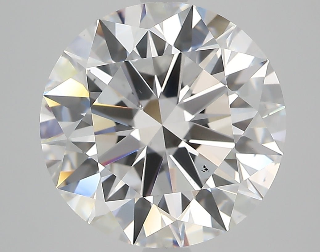 5 Carat Round Cut Natural Diamond - D SI1 - 5.01ct - EX Symmetry Grade