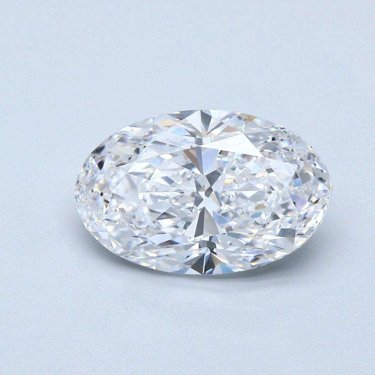5 Carat Oval - Natural Diamond - 5.01 - D - SI2 - EX - EX - Diamonds By Rothschild