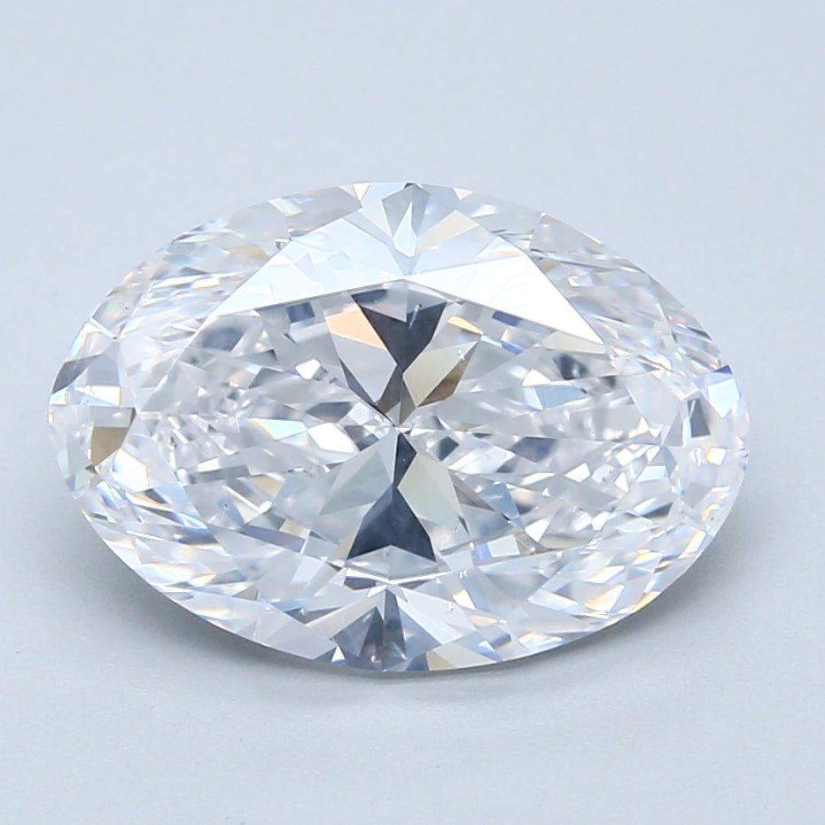 5 Carat Oval - Natural Diamond - 5.01 - D - SI2 - VG - EX - VG - Diamonds By Rothschild
