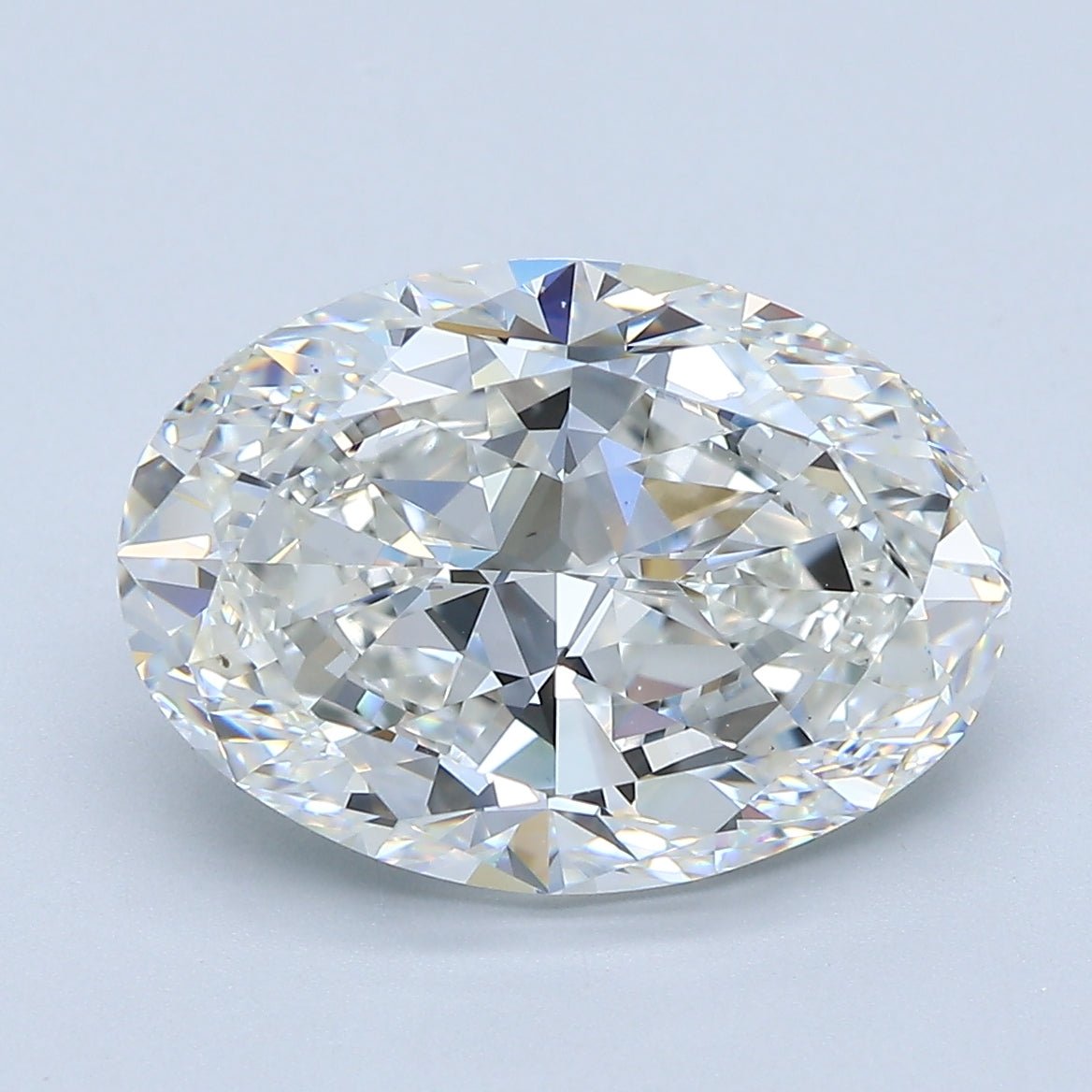 5 Carat Oval - Natural Diamond - 5.02 - H - VS2 - EX - EX - Diamonds By Rothschild