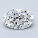 5 Carat Oval - Natural Diamond - 5.03 - F - SI1 - VG - EX - VG - Diamonds By Rothschild