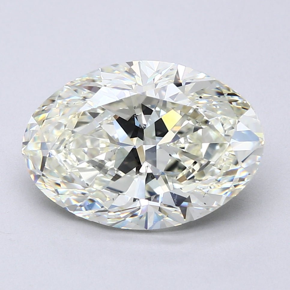 5 Carat Oval - Natural Diamond - 5.51 - K - SI1 - VG - EX - EX - Diamonds By Rothschild