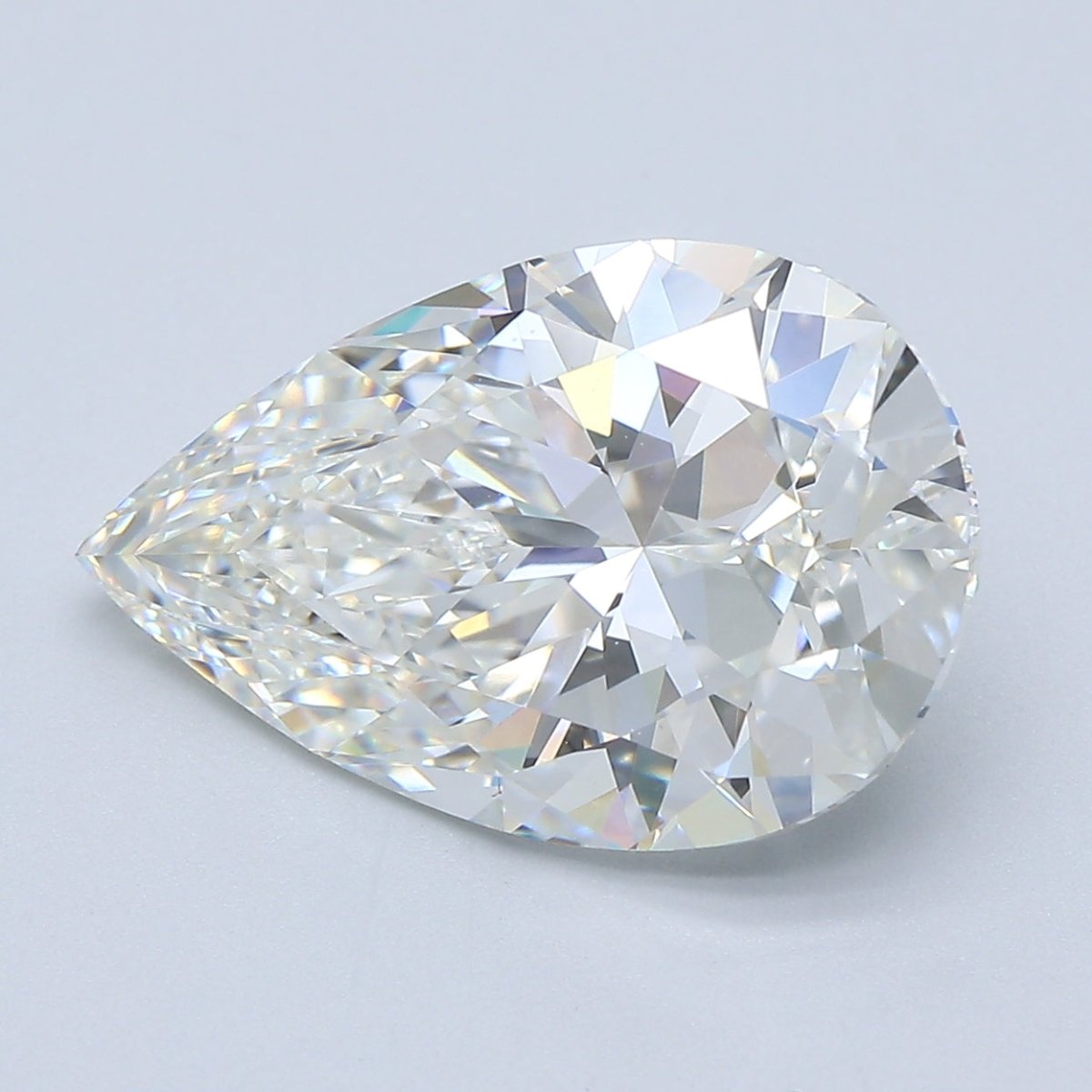 5 Carat Pear - Natural Diamond - 5.22 - H - VVS2 - EX - VG - VG - Diamonds By Rothschild