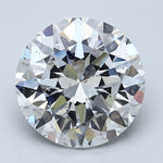 5 Carat Round - Natural Diamond - 5 - E - SI2 - VG - EX - VG - Diamonds By Rothschild