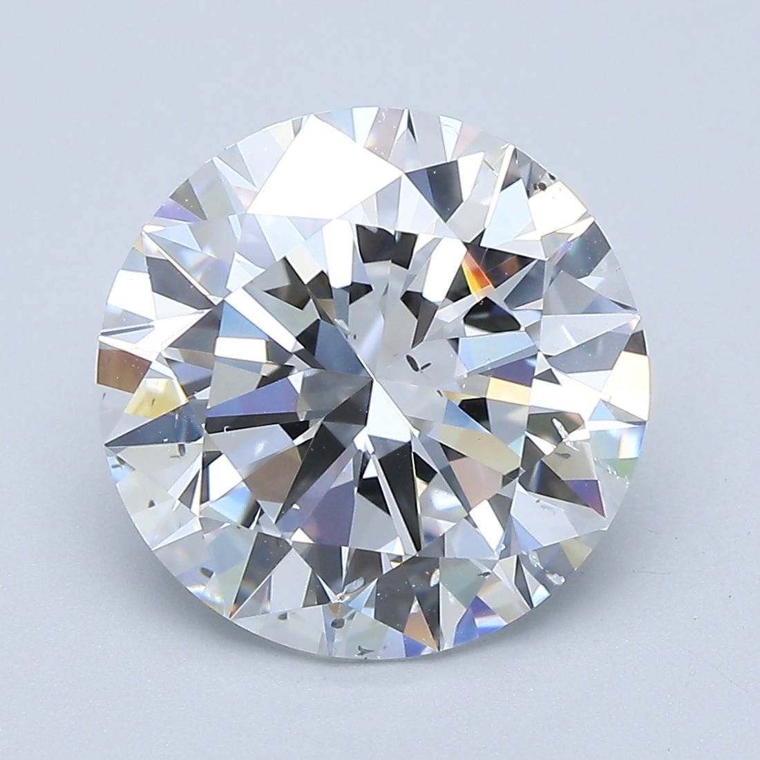 5 Carat Round - Natural Diamond - 5.01 - D - SI2 - EX - EX - EX - Diamonds By Rothschild