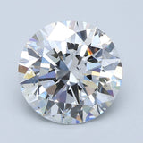 5 Carat Round - Natural Diamond - 5.01 - D - SI2 - EX - EX - EX - Diamonds By Rothschild