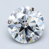 5 Carat Round - Natural Diamond - 5.01 - E - SI2 - EX - EX - EX - Diamonds By Rothschild
