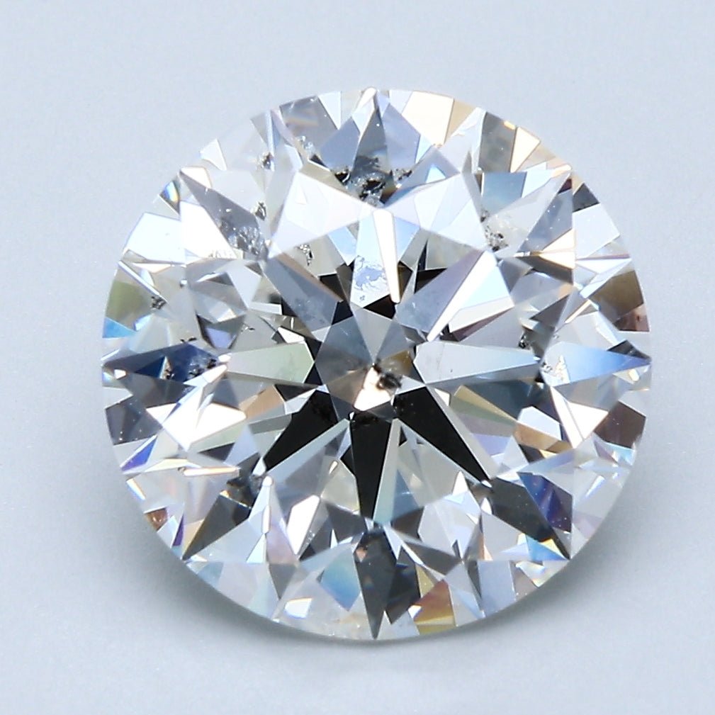 5 Carat Round - Natural Diamond - 5.01 - F - SI2 - EX - EX - EX - Diamonds By Rothschild