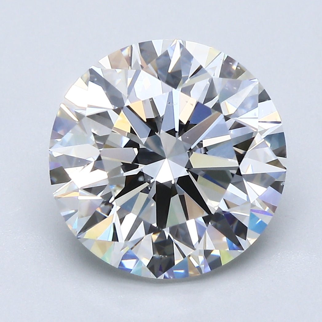 5 Carat Round - Natural Diamond - 5.01 - G - SI1 - EX - EX - EX - Diamonds By Rothschild
