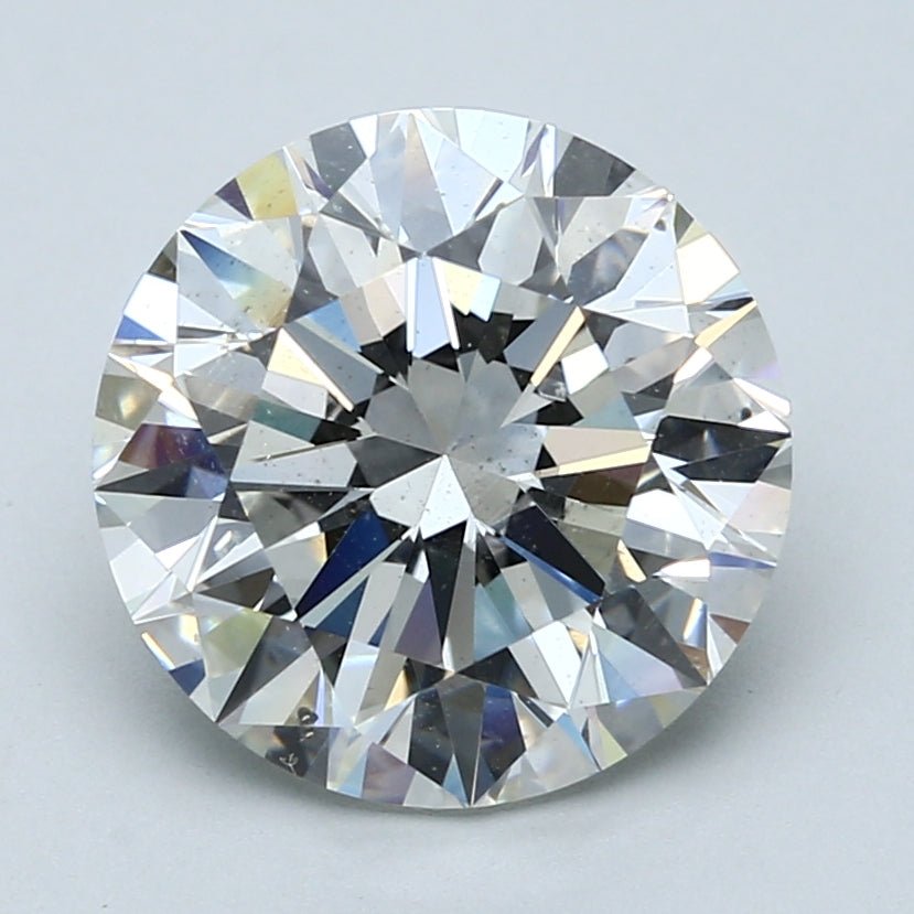 5 Carat Round - Natural Diamond - 5.01 - G - SI2 - EX - EX - EX - Diamonds By Rothschild