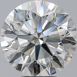 5 Carat Round - Natural Diamond - 5.01 - J - Slightly Included - EX - EX - EX - Diamonds By Rothschild