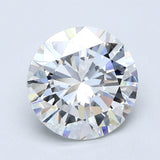 5 Carat Round - Natural Diamond - 5.02 - D - VS2 - G - VG - VG - Diamonds By Rothschild