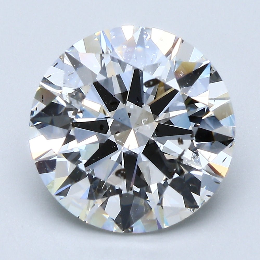 5 Carat Round - Natural Diamond - 5.02 - G - SI2 - EX - EX - EX - Diamonds By Rothschild