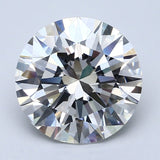 5 Carat Round - Natural Diamond - 5.03 - H - VVS2 - EX - EX - EX - Diamonds By Rothschild