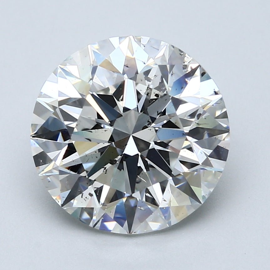 5 Carat Round - Natural Diamond - 5.07 - G - SI2 - EX - EX - EX - Diamonds By Rothschild