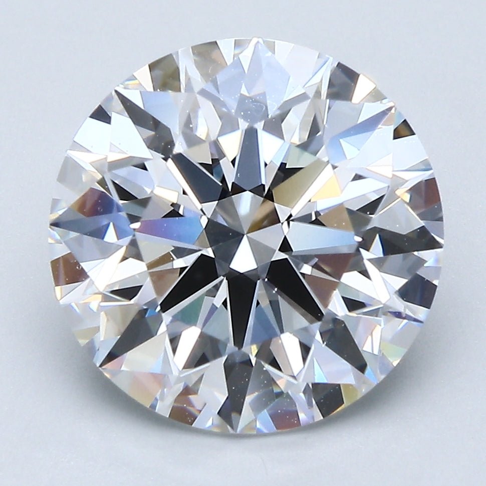 5 Carat Round - Natural Diamond - 5.11 - D - VS2 - EX - EX - EX - Diamonds By Rothschild