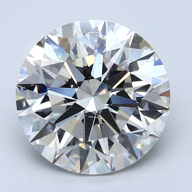 5 Carat Round - Natural Diamond - 5.14 - I - SI1 - EX - EX - EX - Diamonds By Rothschild