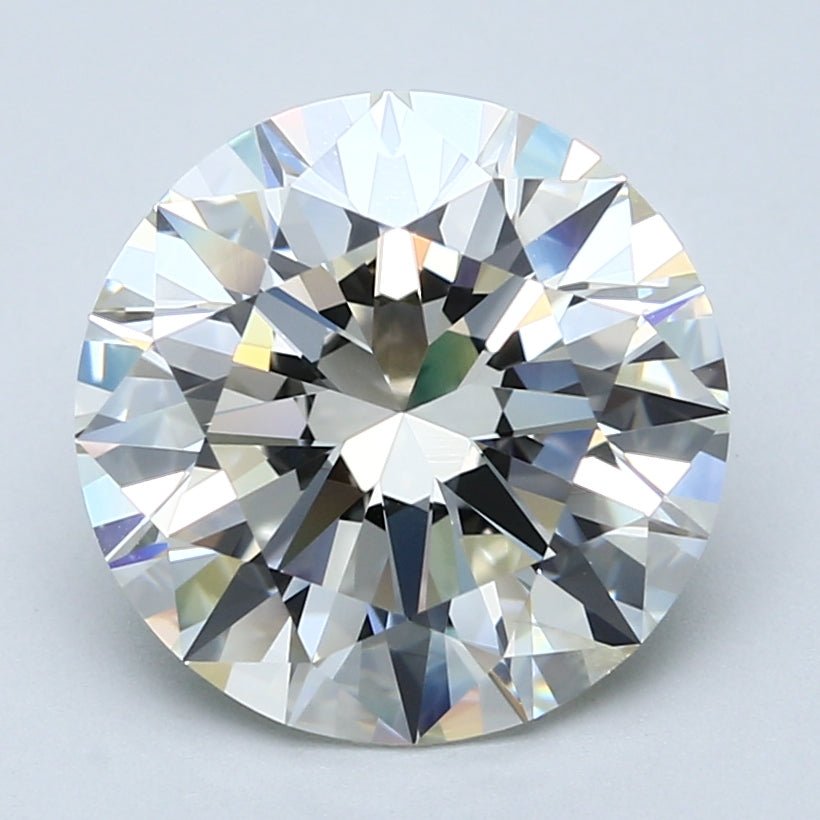 5 Carat Round - Natural Diamond - 5.14 - J - SI2 - EX - EX - EX - Diamonds By Rothschild