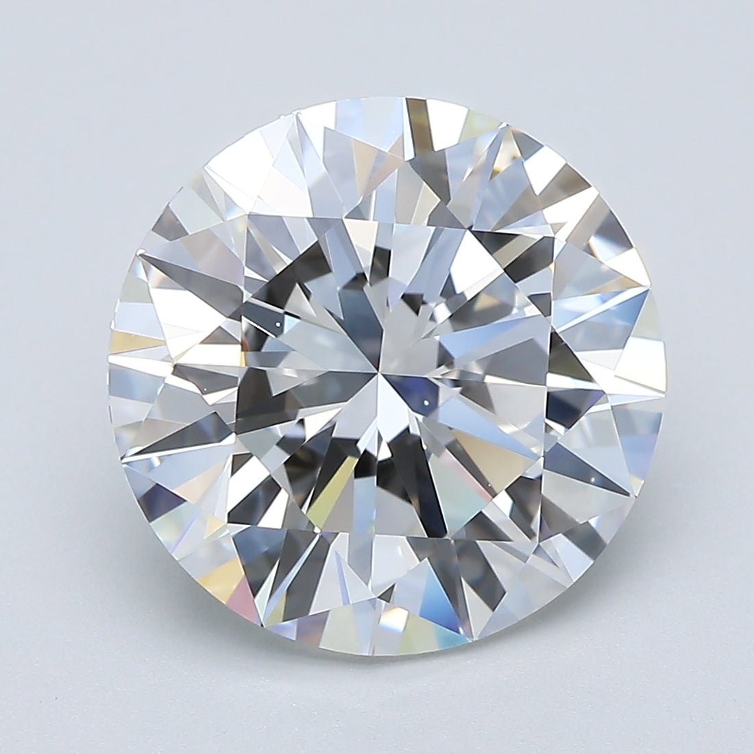 5 Carat Round - Natural Diamond - 5.26 - F - VS1 - EX - EX - EX - Diamonds By Rothschild