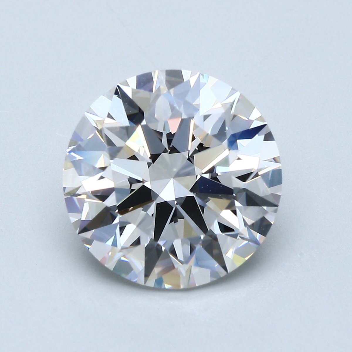 5 Carat Round - Natural Diamond - 5.38 - H - VS1 - EX - EX - EX - Diamonds By Rothschild