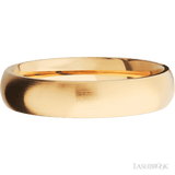 5 mm wide Domed 14K Yellow Gold band. - Diamonds By Rothschild